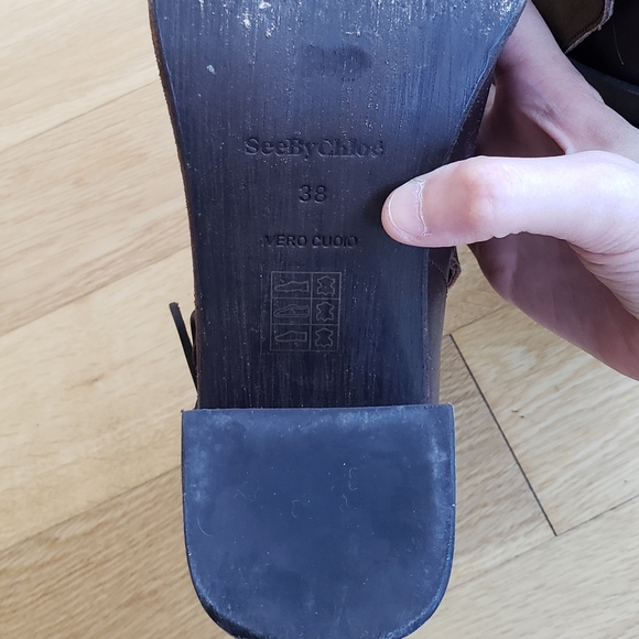 See by Chloe Women's Janis Heeled Leather Boots - Picture 7 of 8